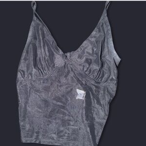 Wild Fable Black Mesh Crop Top